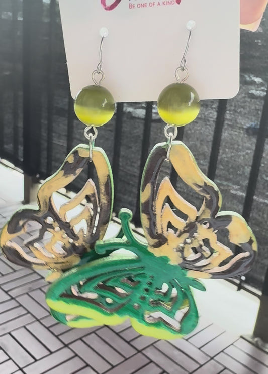 Butterflies (Green multi)